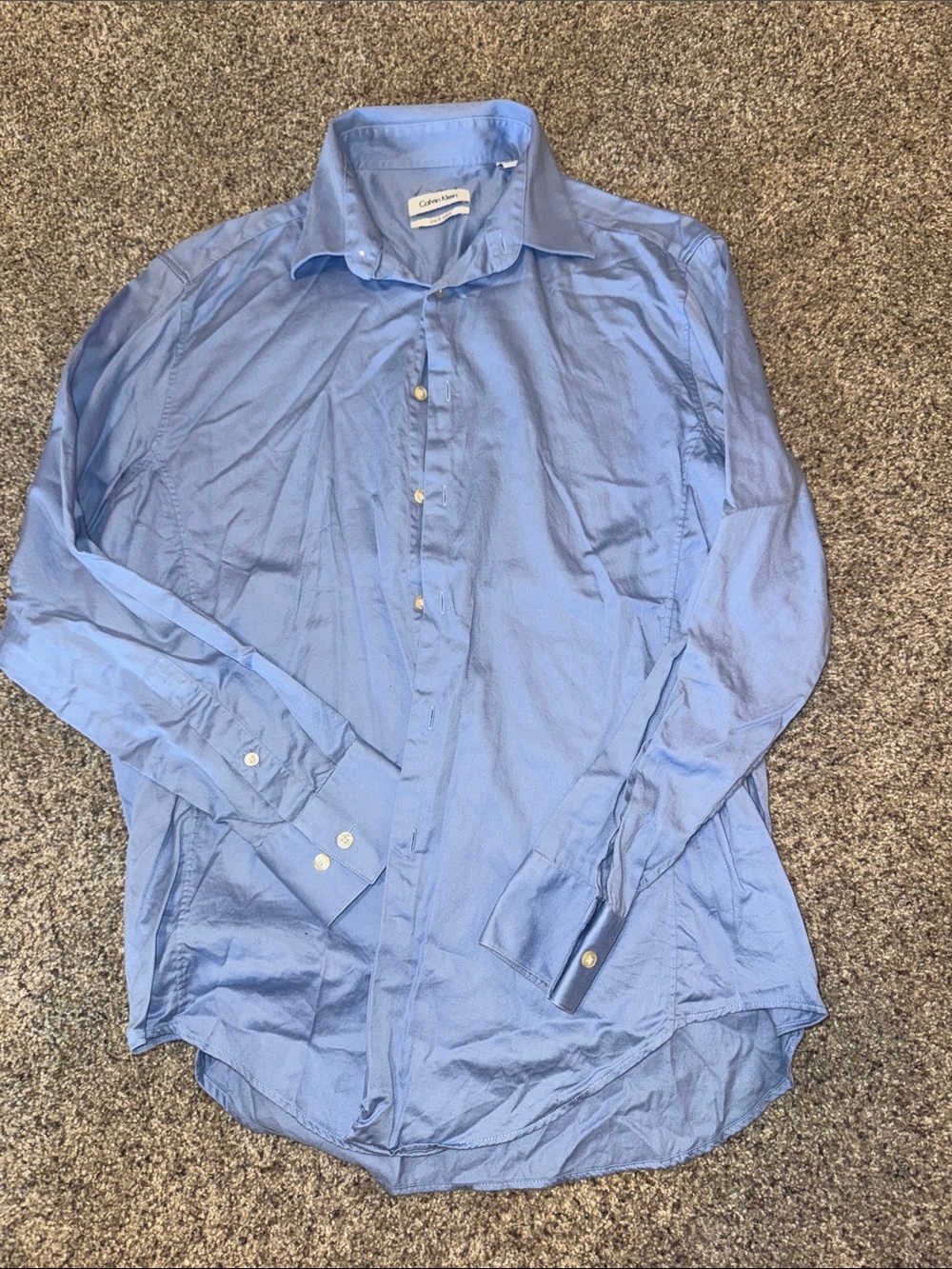 Calvin Klein Men’s Sky Blue Classic Dress Shirt